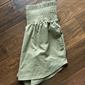 Nike Light Green High Waisted Athletic Shorts